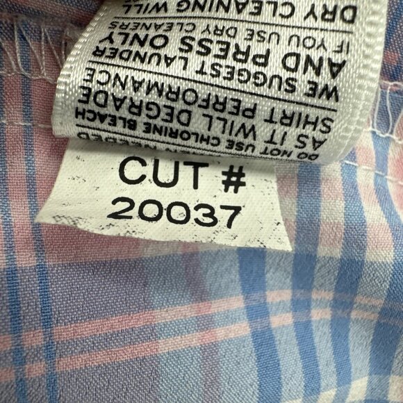 Mizzen + Main Men's Large Trim Fit Shirt Long Sleeve Plaid Stretch Button Up USA - Picture 8 of 11